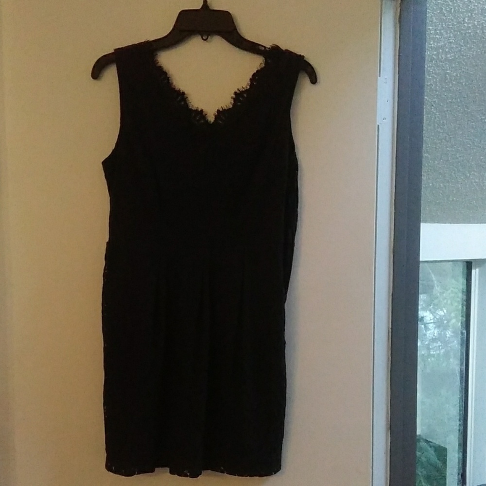 Black lace dress